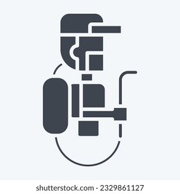 Icon Pesticides. related to Agriculture symbol. glyph style. simple design editable. simple illustration
