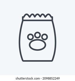 Icon Pet Food I - Line Style - Simple illustration,Editable stroke,Design template vector, Good for prints, posters, advertisements, announcements, info graphics, etc.