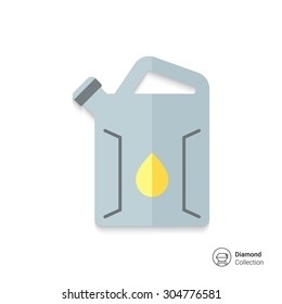 Icon of petrol jerrican with fuel drop