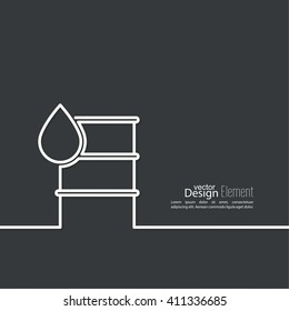 Icon petroleum barrels of oil drop. 