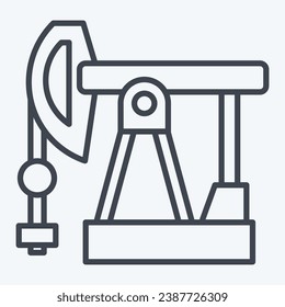 Icon Petroleum. related to Russia symbol. line style. simple design editable. simple illustration