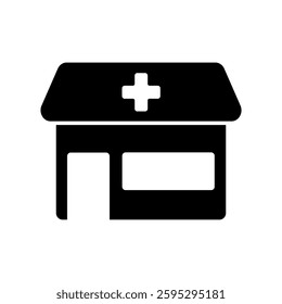 Icon a pharmacy, isolated against a clean background.