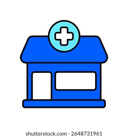 Icon a pharmacy, isolated against a clean background.