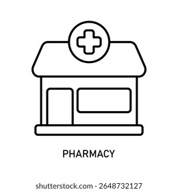 Icon a pharmacy, isolated against a clean background.