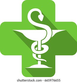 Icon Of A Pharmacy Outpatient To Illustrate Health And Care