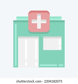Icon Pharmacy. suitable for flu symbol. flat style. simple design editable. design template vector. simple illustration