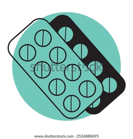 Icon for pharmacy, taking medicine
