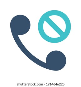 icon phone block using flat style and blue color dominate