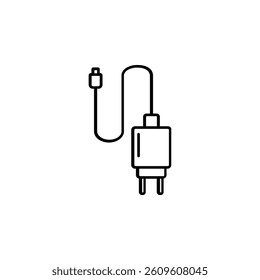 Icon of a phone charger adapter, essential for powering devices and staying connected.