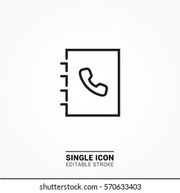 Icon phone contact Single Icon Graphic Design