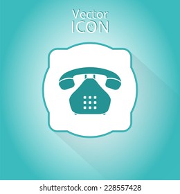 Icon phone. Flat style. Made in vector
