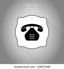 Icon phone. Flat style. Made in vector