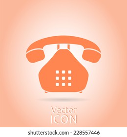Icon phone. Flat style. Made in vector