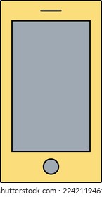it is an icon of the phone.It has yellow colour and it is very beautiful.  it is easy and comfortable for using