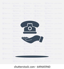 Icon phone hand