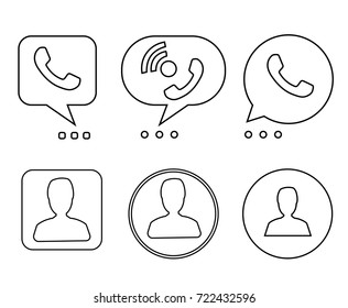 icon for phone and person