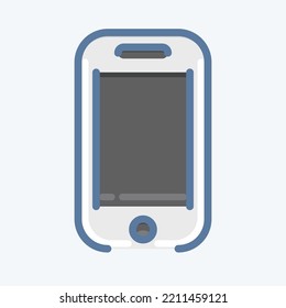 Icon Phone Pocket. suitable for sportswear symbol. doodle style. simple design editable. design template vector. simple illustration