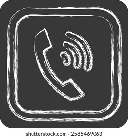 Icon Phone. related to Public symbol. chalk Style. design editable