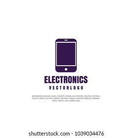 icon, phone, silhouette of object. Vector illustration