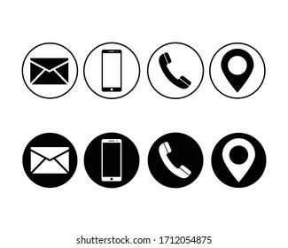 icono-tel-fono-smartphone-correo-electr-nico-ubicaci-n-vector-de