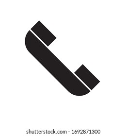 icon phone vector with white background and black collor from eps 10