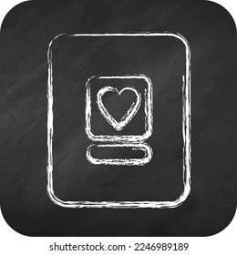 Icon Photo Album. related to Photography symbol. chalk style. simple design editable. simple illustration