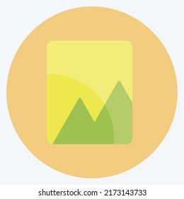 Icon Photo Album. suitable for Photo Editing symbol. flat style. simple design editable. design template vector. simple symbol illustration