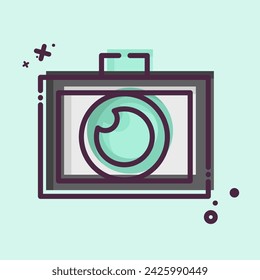 Icon Photo Editor. related to Creative Concept symbol. MBE style. simple design editable. simple illustration