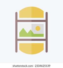 Icon Photo Gallery. related to Art and Media symbol. flat style. simple design editable