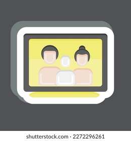 Icon Photoframe. related to Family symbol. simple design editable. simple illustration