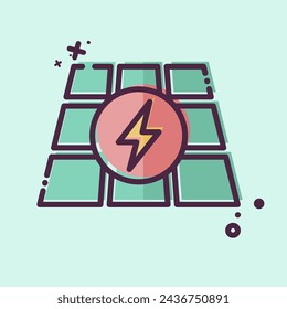 Icon Photovoltaic. related to Solar Panel symbol. MBE style. simple design illustration.