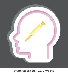 Icon Physic Addiction. related to Psychology Personality symbol. simple design editable. simple illustration