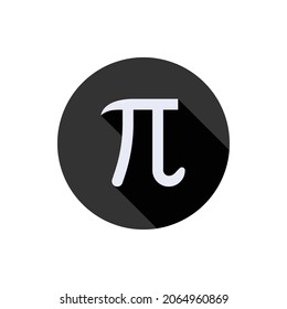 Icon Pi. One of Math Symbols  - Vectors, Signs for Design Elements, Presentations, Websites or Applications.