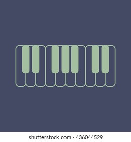 Icon of Piano Keys. Eps-10.