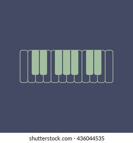 Icon of Piano Keys. Eps-10.