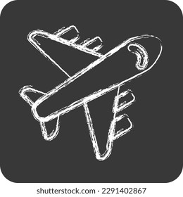 Icon Piano. related to Eid Al Adha symbol. Chalk Style. simple design editable. simple illustration