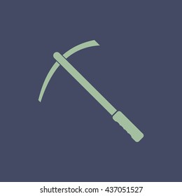 Icon of Pickax. Eps-10.