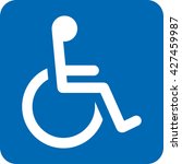 Icon pictogram wheelchair physical deficient