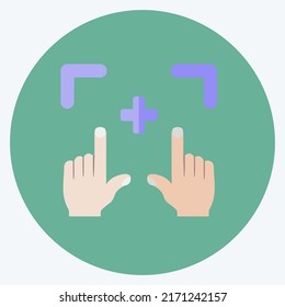 Acción de imagen de icono. adecuado para el símbolo Acciones de mano. estilo plano. diseño simple editable. vector de plantilla de diseño. ilustración de símbolo simple