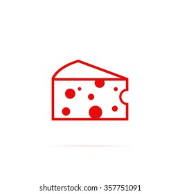 Icon piece of cheese.
