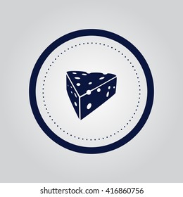 Icon piece of cheese.