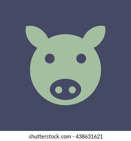 Icon of Pig. Eps-10.