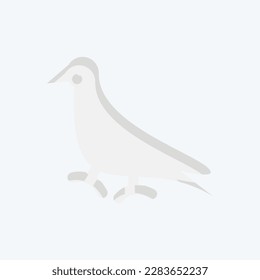 Icon Pigeon. related to Domestic Animals symbol. simple design editable. simple illustration