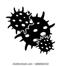 Icon pile of bacteria vector design template