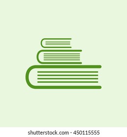 Icon pile of books.
