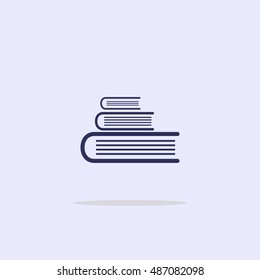 Icon pile of books.