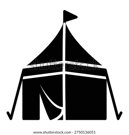 Icon of pilgrims' tents for camping in Mina