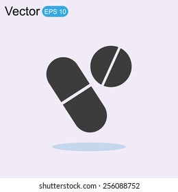 icon of a pill