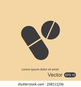icon of a pill