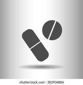 icon of a pill